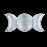 Selenite Triple Moon Bowl