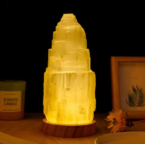 Selenite Lamp for the Bedroom