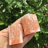 Raw peach selenite