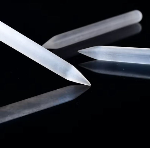 Pencil selenite wand