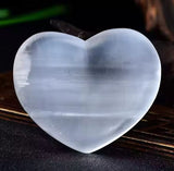 Small heart selenite bowl