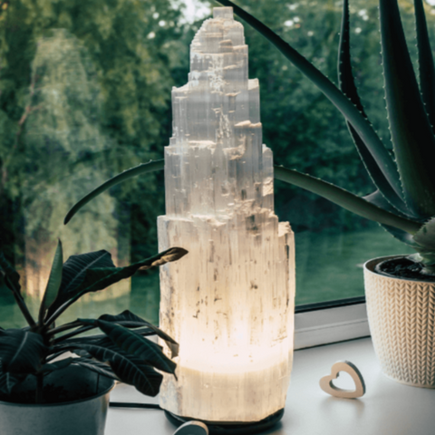 Moroccan Selenite Lamp