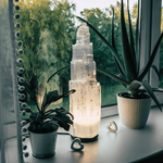 20cm selenite lamp medium