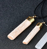 Orange Selenite Necklace