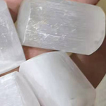 Square selenite tumbled stone