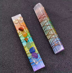 Rainbow Aura Selenite Wand