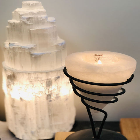 Extra Large selenite lamp 40cm "16