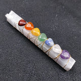 Chakra selenite wand