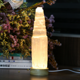 Colour changing selenite lamp