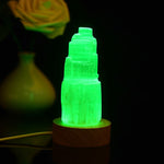 Colour changing selenite lamp